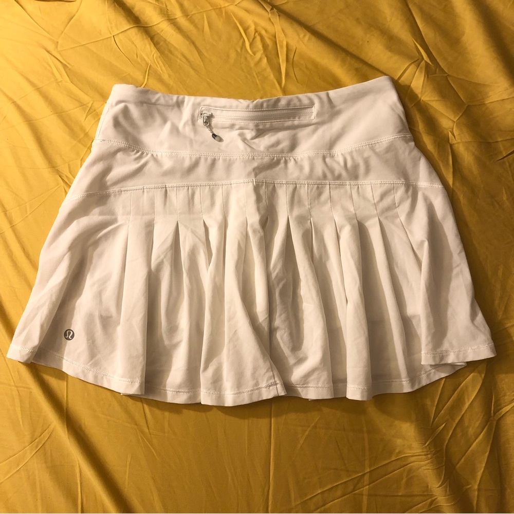 Lululemon Golf Pleated Tennis Skirt White Small 4 - Picture 2 of 7